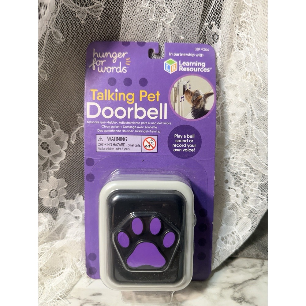 Talking Pet Doorbell for Dogs Recordable Button Potty Training (3065)